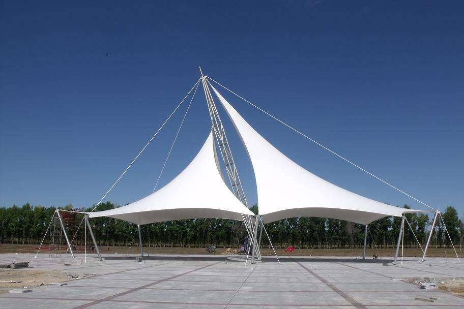 山西大同膜結構看臺PTFE膜結構設計及價格分析